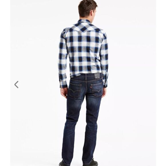 Levi’s Men’s 511 Dark Wash Slim Fit Denim Jeans 30 x 32 5 Pocket $69 - Picture 7 of 7